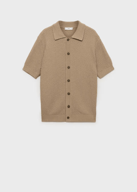 Cotton knit shirt