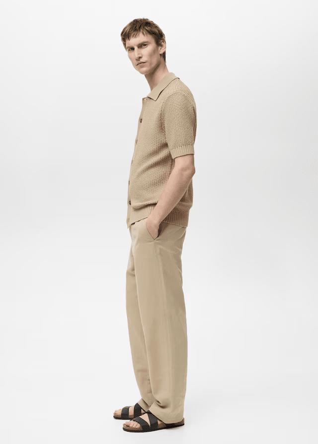 Cotton knit shirt