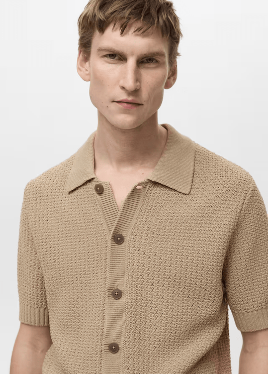 Cotton knit shirt